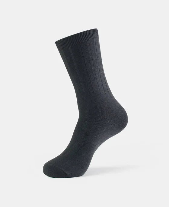 Blended Modal Stretch Crew Length Thermal Socks With StayFresh Treatment - A