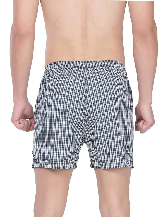 Jockey 8222 Men's Super Combed Mercerized Cotton Woven Printed Inner Boxers with Ultrasoft and Durable Inner Waistband