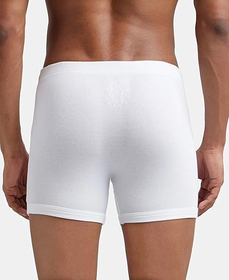 Jockey 8008 Men's Super Combed Cotton Rib Solid Boxer Brief with Ultrasoft Concealed Waistband - B