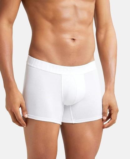 Jockey IC34 Men's Supima Cotton Elastane Stretch Solid Trunk with Ultrasoft Waistband - D