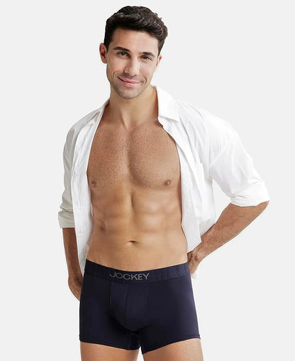 Jockey IC34 Men's Supima Cotton Elastane Stretch Solid Trunk with Ultrasoft Waistband - C