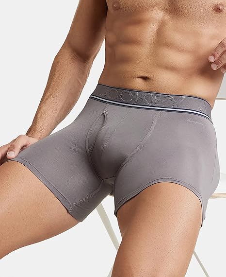 Jockey HG17 Men's Tencel Micro Modal Elastane Stretch Solid Boxer Brief with Natural Stay Fresh Properties - B