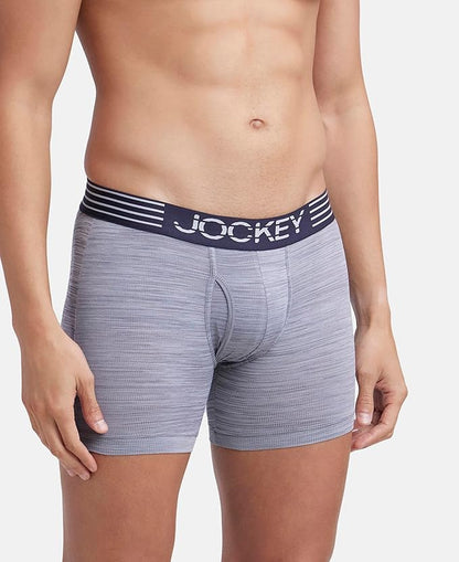 Jockey MM06 Men's Microfiber Mesh Elastane Stretch Sports Boxer Brief with Stay Dry Technology - C