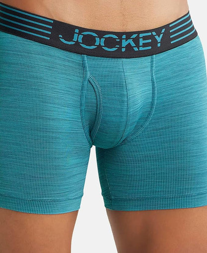 Jockey MM06 Men's Microfiber Mesh Elastane Stretch Sports Boxer Brief with Stay Dry Technology - B