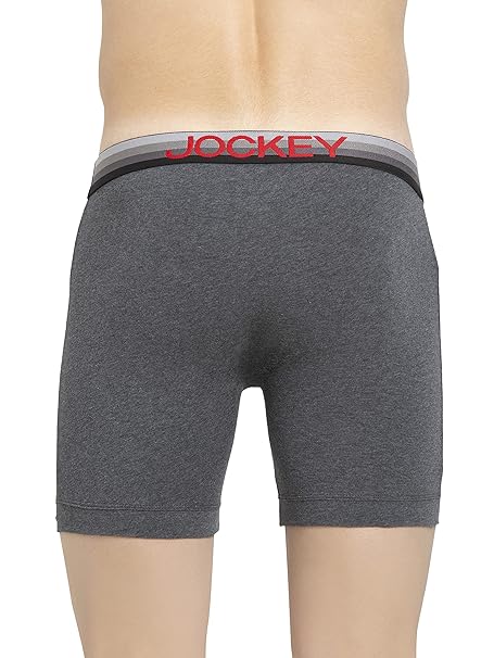 Jockey ZN03 Men's Super Combed Cotton Elastane Stretch Solid Boxer Brief with Ultrasoft Waistband - C