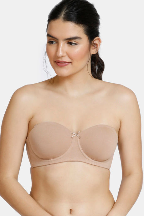 ZOPP05 Zivame Padded Wired 3/4th Coverage Strapless Bra